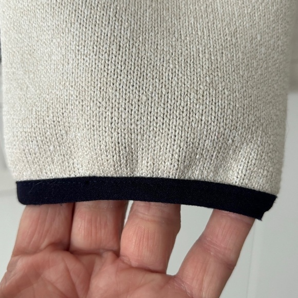 Gill Nottingham England Nautical 1/4 zip pullover fleece size US12 - Picture 7 of 11